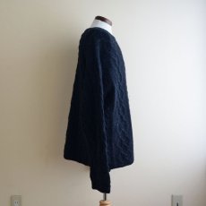 画像2: J.CREW フィッシャーマンセーター　 BLACK　 表記L  (2)