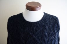 画像6: J.CREW フィッシャーマンセーター　 BLACK　 表記L  (6)