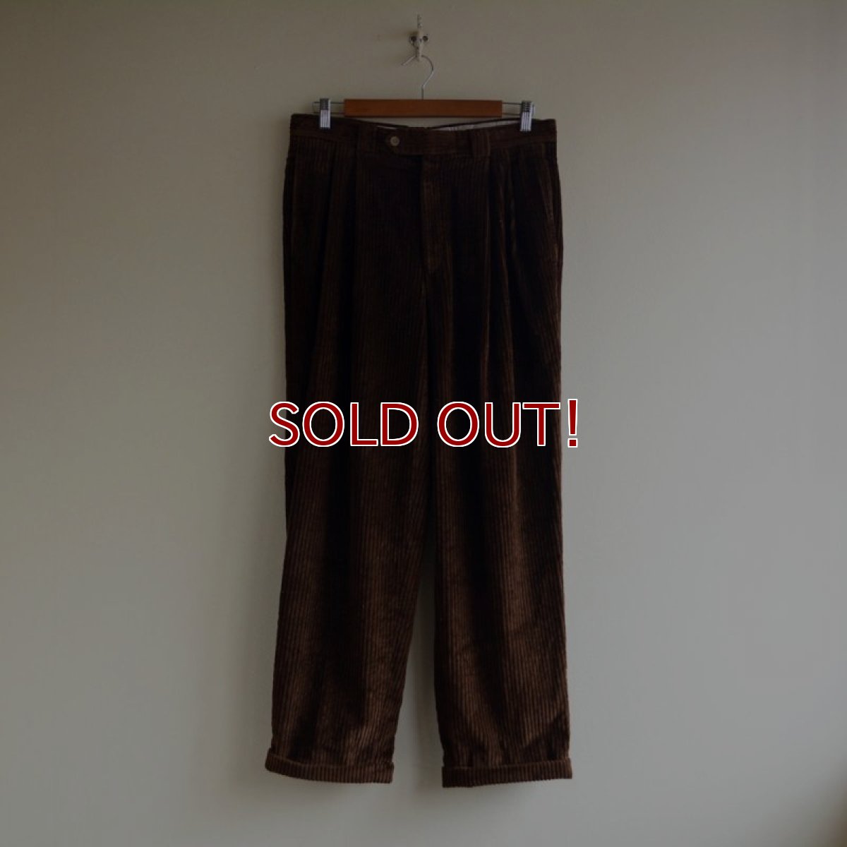 画像1: TALLIA UOMO 太畝コーデュロイパンツ　 MADE IN USA　 表記W32R  (1)