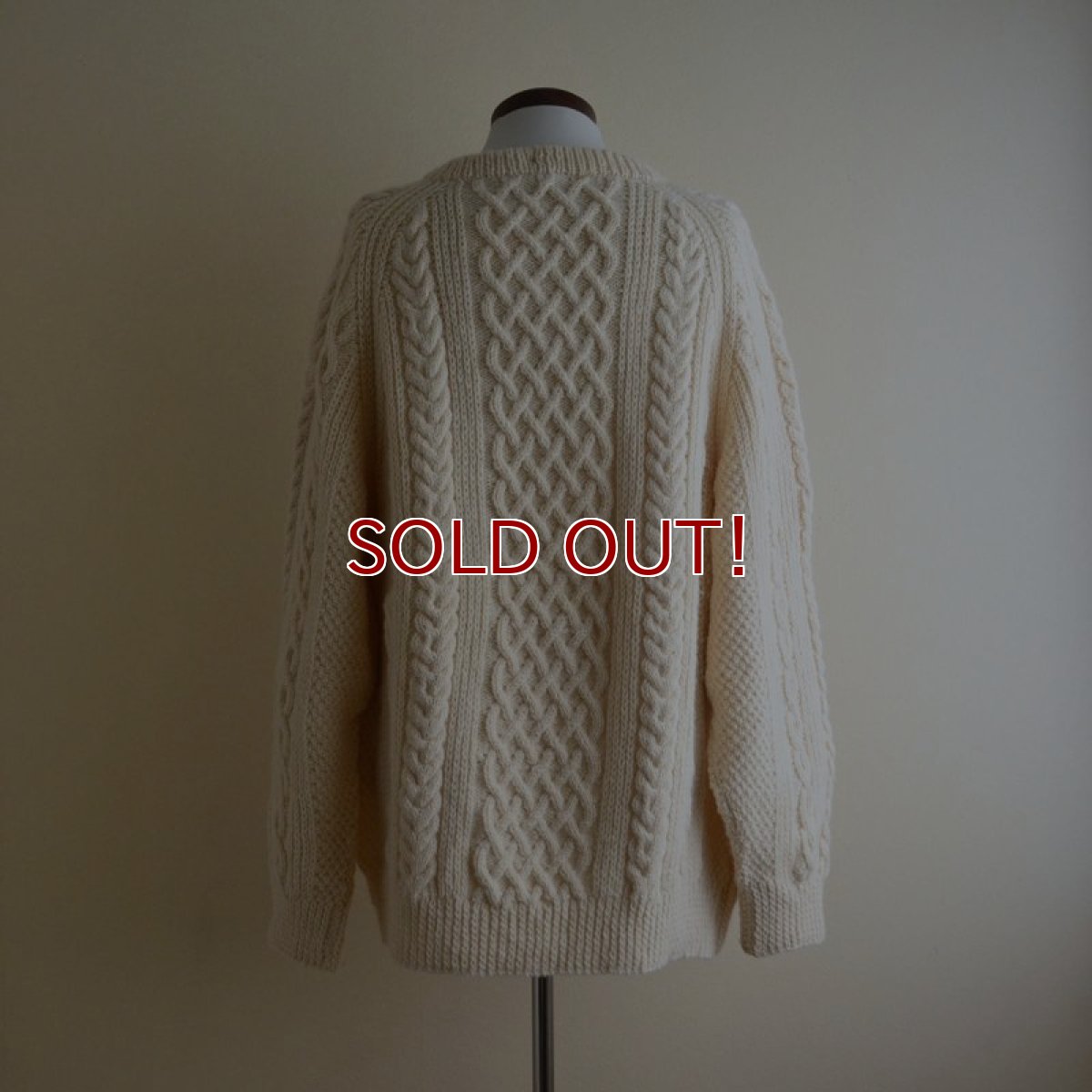 画像3: BLARNEY WOOLLEN MILLS フィッシャーマンセーター　 MADE IN IRELAND　 実寸XL  (3)