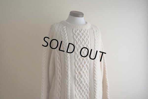 画像7: BLARNEY WOOLLEN MILLS フィッシャーマンセーター  MADE IN IRELAND  実寸XL