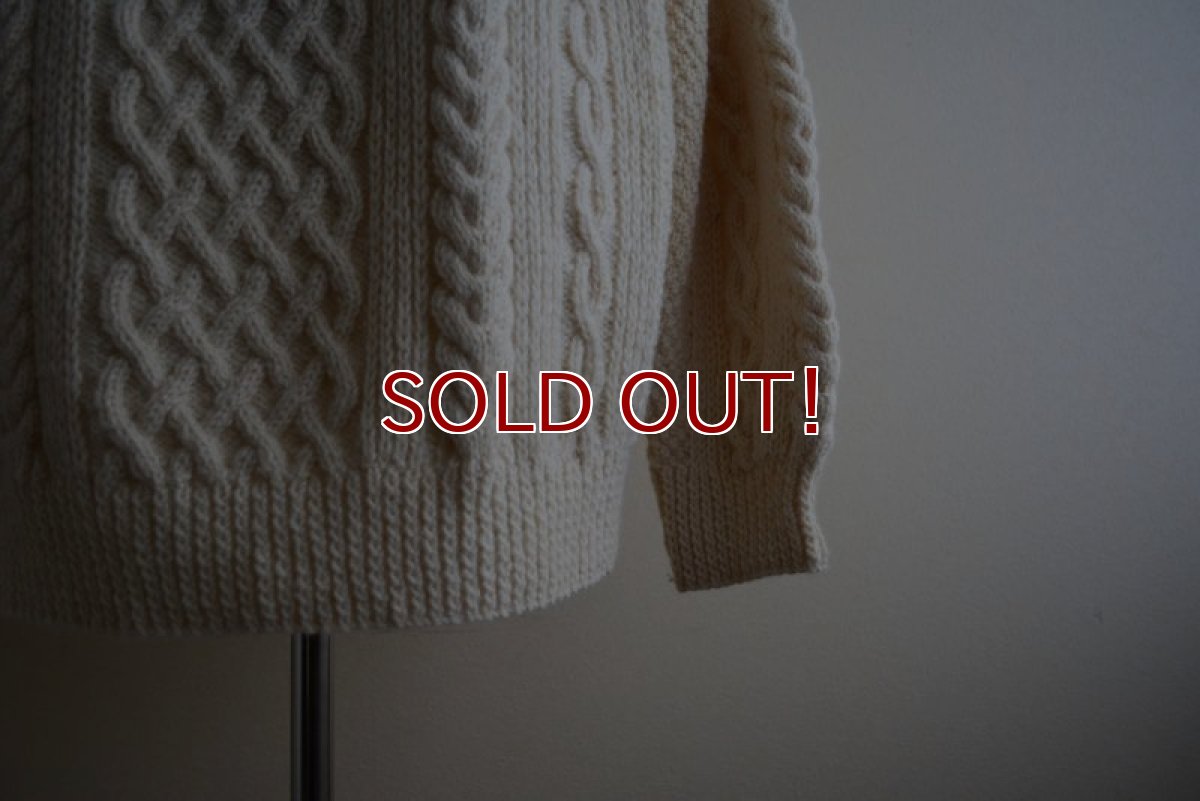 画像8: BLARNEY WOOLLEN MILLS フィッシャーマンセーター　 MADE IN IRELAND　 実寸XL  (8)