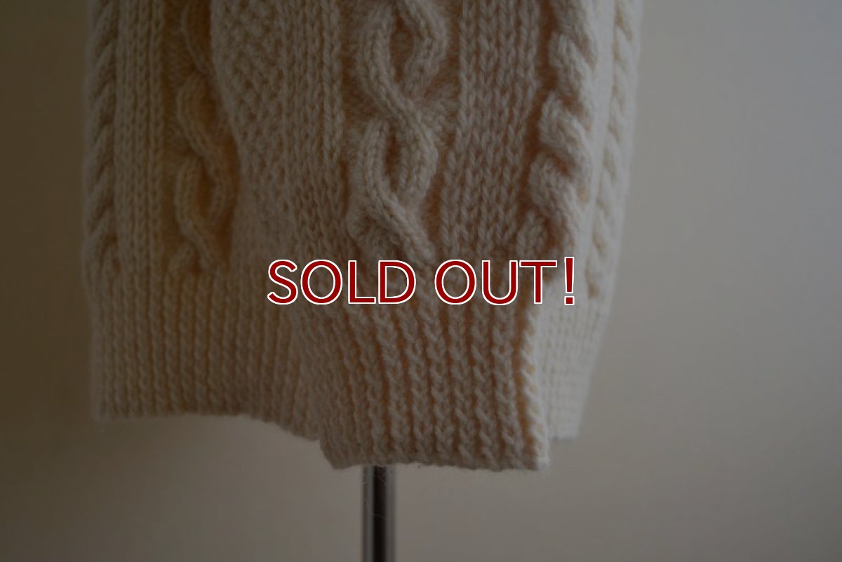 画像9: BLARNEY WOOLLEN MILLS フィッシャーマンセーター　 MADE IN IRELAND　 実寸XL  (9)
