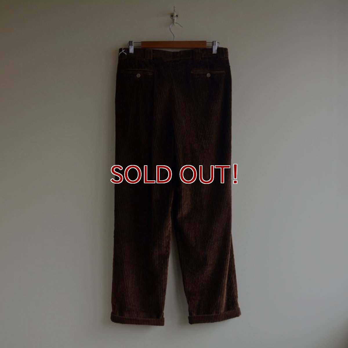 画像2: TALLIA UOMO 太畝コーデュロイパンツ　 MADE IN USA　 表記W32R  (2)