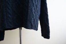 画像8: J.CREW フィッシャーマンセーター　 BLACK　 表記L  (8)