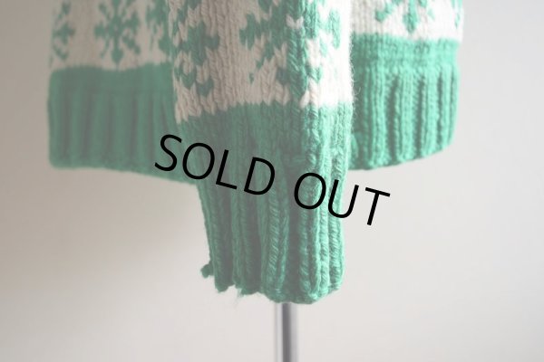 画像10: 1950s〜 雪柄カウチンセーター  実寸ML