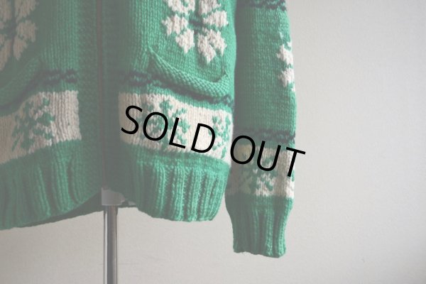 画像9: 1950s〜 雪柄カウチンセーター  実寸ML