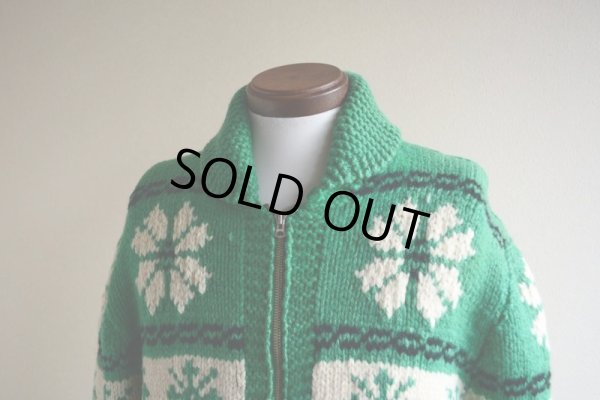 画像5: 1950s〜 雪柄カウチンセーター  実寸ML