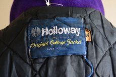 画像5: 1990s HOLLOWAY 袖レザースタジャン　 MADE IN USA　 表記XL  (5)