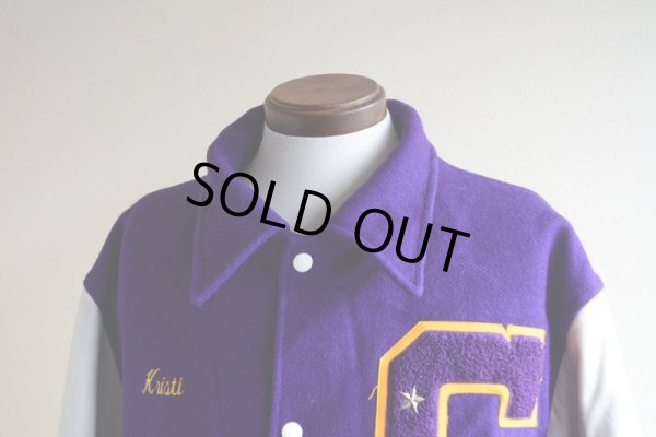 画像6: 1990s HOLLOWAY 袖レザースタジャン　 MADE IN USA　 表記XL 