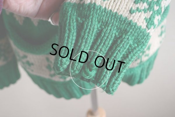 画像11: 1950s〜 雪柄カウチンセーター  実寸ML