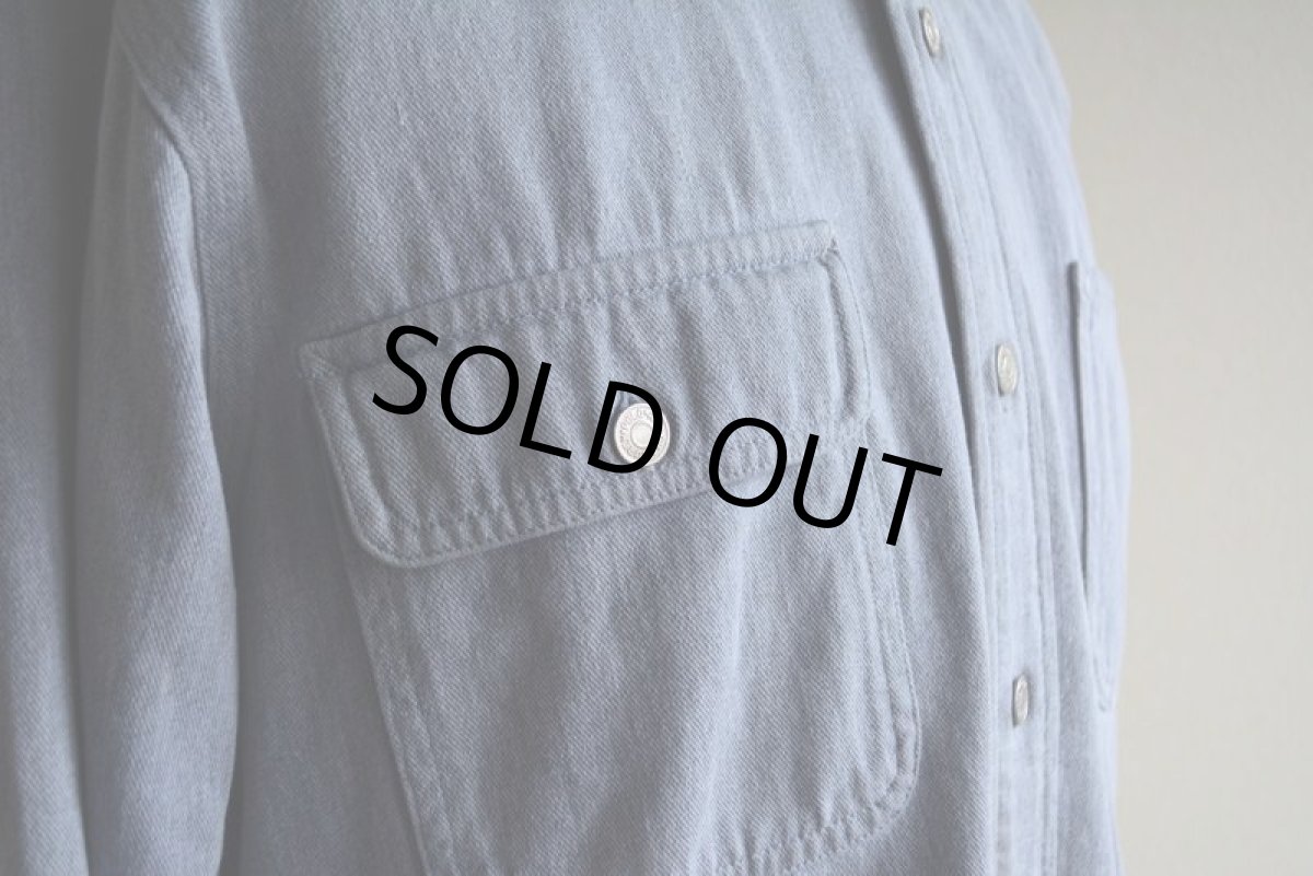 画像10: 1980-90s Polo RALPH LAUREN ガチャポケ ワークシャツ　 MADE IN USA　 表記L  (10)