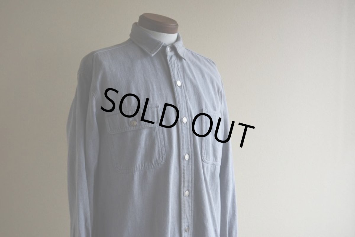 画像7: 1980-90s Polo RALPH LAUREN ガチャポケ ワークシャツ　 MADE IN USA　 表記L  (7)