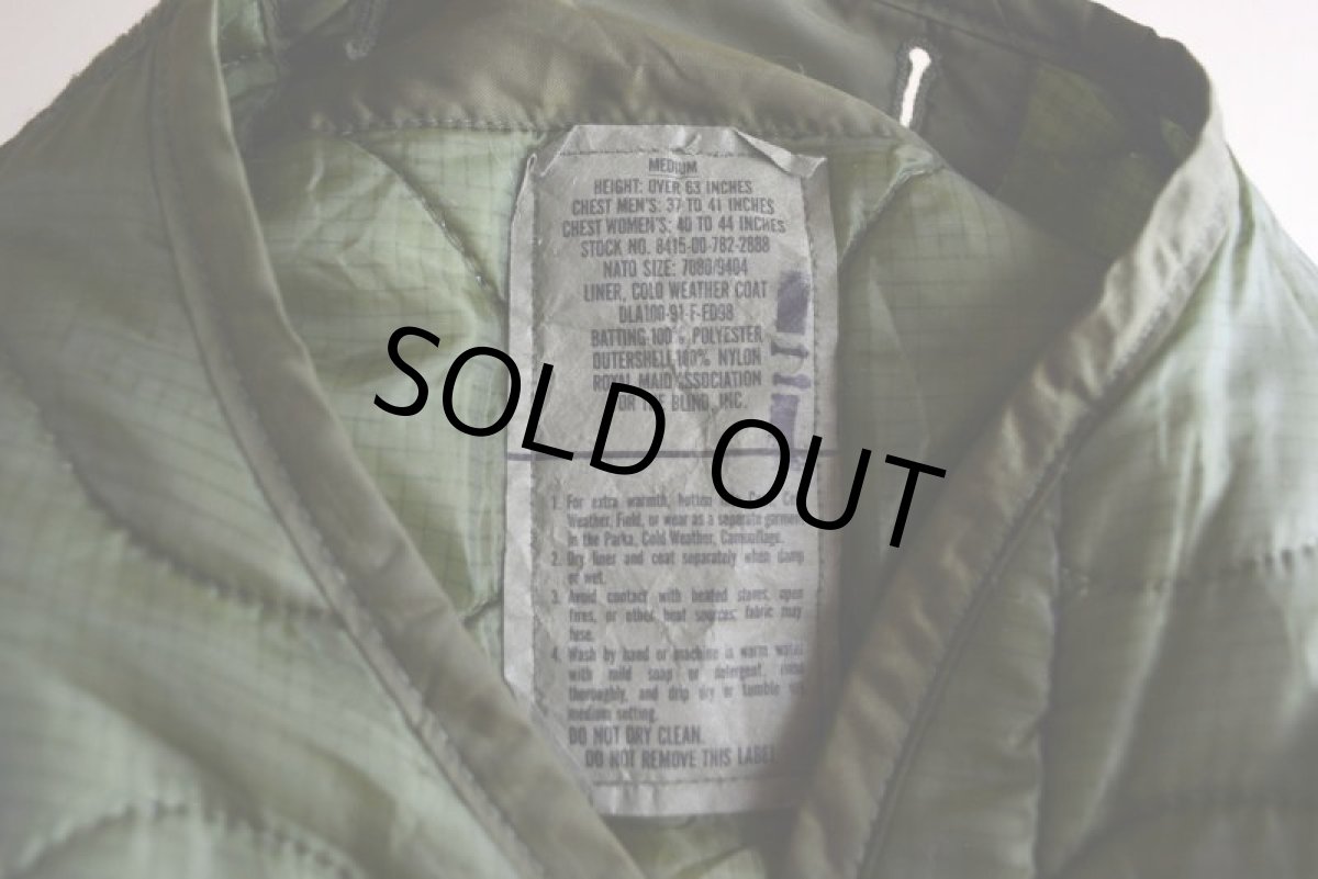 画像5: 1990s US.ARMY M-65 キルティングライナージャケット　 表記M  (5)