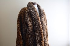 画像9: 1980s Monterey ヒョウ柄フェイクファーコート　 MADE IN USA　 表記XL  (9)