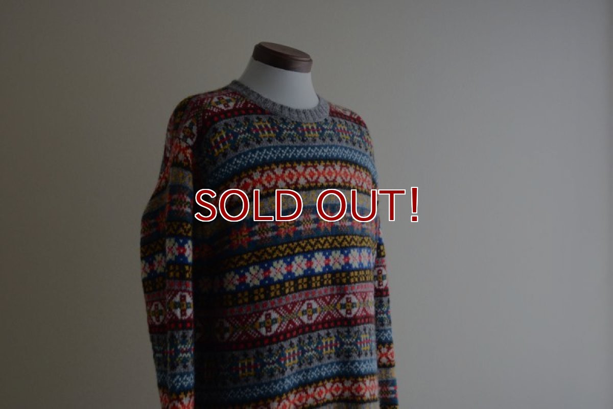 画像7: Jamieson's ファアイルセーター　 MADE IN SCOTLAND　 実寸L  (7)