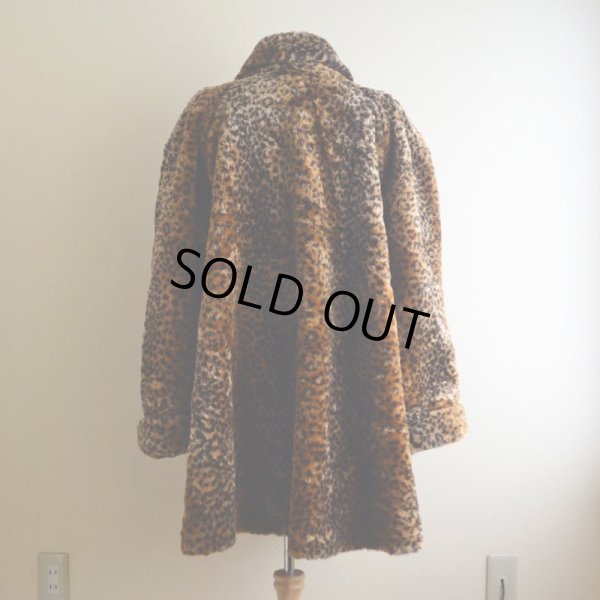 画像3: 1980s Monterey ヒョウ柄フェイクファーコート　 MADE IN USA　 表記XL 