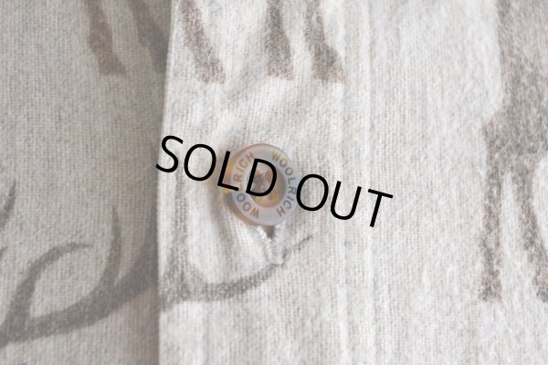 画像8: Woolrich トナカイ柄シャモアクロスシャツ　 実寸L 