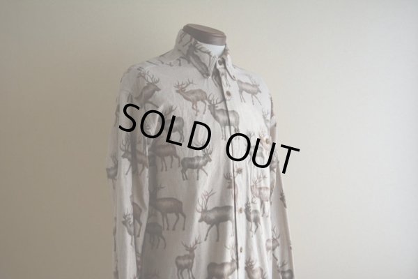 画像7: Woolrich トナカイ柄シャモアクロスシャツ　 実寸L 