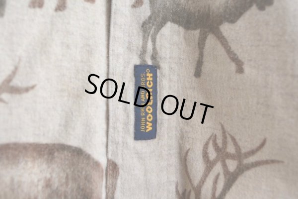 画像11: Woolrich トナカイ柄シャモアクロスシャツ　 実寸L 