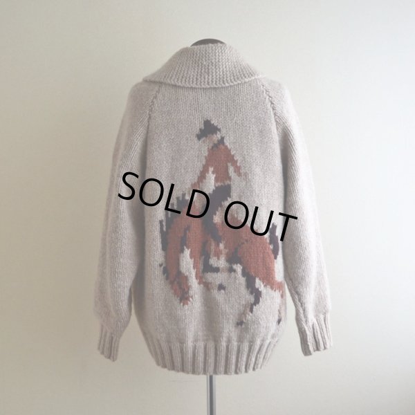 画像3: 1960s〜 カウボーイ柄カウチンセーター　 実寸ML 