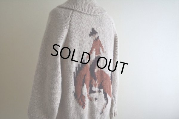 画像11: 1960s〜 カウボーイ柄カウチンセーター　 実寸ML 