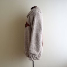 画像4: 1960s〜 カウボーイ柄カウチンセーター　 実寸ML  (4)