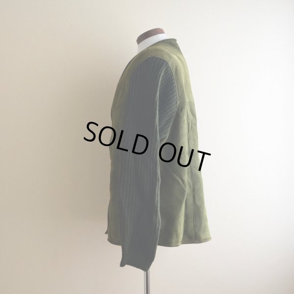 画像4: ムートン×ニットノーカラージャケット  EURO VINTAGE  表記56(XL)