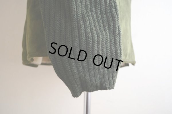 画像10: ムートン×ニットノーカラージャケット  EURO VINTAGE  表記56(XL)