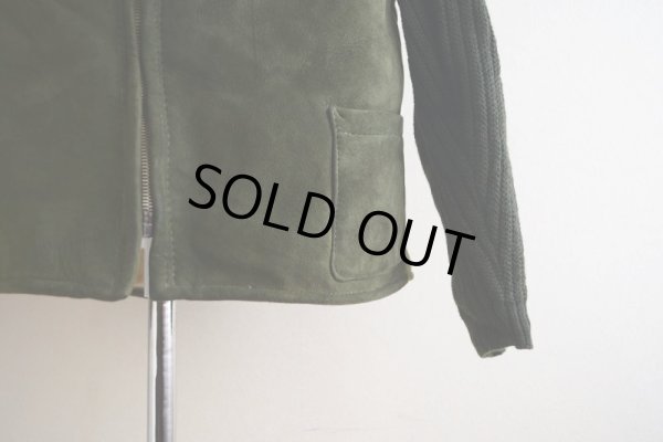 画像9: ムートン×ニットノーカラージャケット  EURO VINTAGE  表記56(XL)