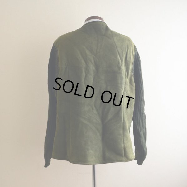 画像3: ムートン×ニットノーカラージャケット  EURO VINTAGE  表記56(XL)