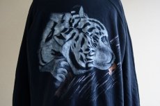 画像8: 1990-00s WHITE TIGER プリントスウェット　 表記L  (8)