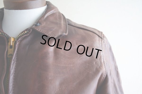 画像8: 1970s unknown レザージャケット　 裏地ムートンボア　 表記36 