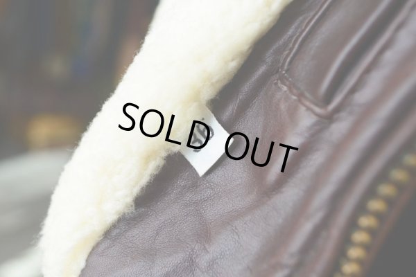 画像18: 1970s unknown レザージャケット　 裏地ムートンボア　 表記36 