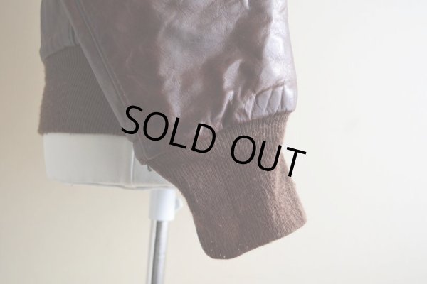 画像15: 1970s unknown レザージャケット　 裏地ムートンボア　 表記36 