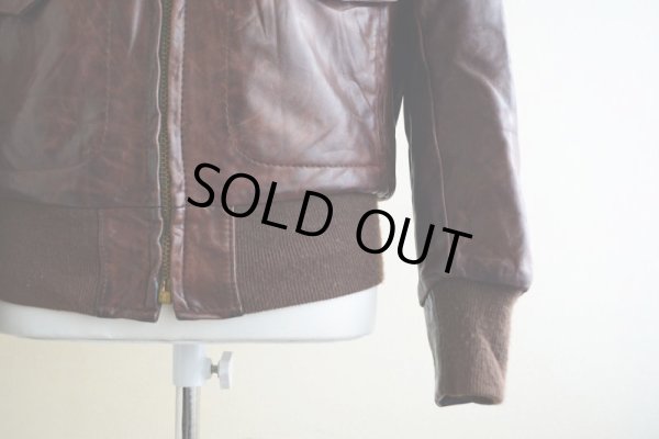 画像12: 1970s unknown レザージャケット　 裏地ムートンボア　 表記36 