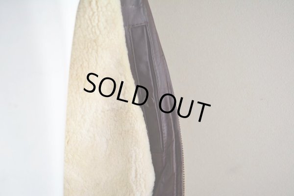 画像17: 1970s unknown レザージャケット　 裏地ムートンボア　 表記36 