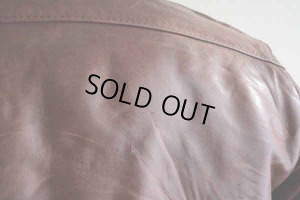 画像16: 1970s unknown レザージャケット　 裏地ムートンボア　 表記36 