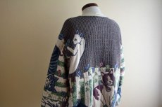 画像13: Sugar Street Weavers ネコ柄ゴブランコットンセーター　 MADE IN USA　 表記ONE SIZE  (13)