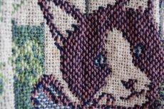 画像8: Sugar Street Weavers ネコ柄ゴブランコットンセーター　 MADE IN USA　 表記ONE SIZE  (8)