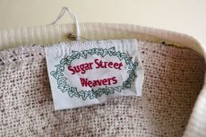 画像4: Sugar Street Weavers ネコ柄ゴブランコットンセーター　 MADE IN USA　 表記ONE SIZE  (4)