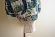 画像10: Sugar Street Weavers ネコ柄ゴブランコットンセーター　 MADE IN USA　 表記ONE SIZE  (10)