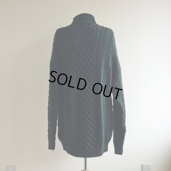 画像3: BLARNEY WOOLLEN MILLS タートルネック フィッシャーマンセーター  MADE IN IRELAND  表記XL