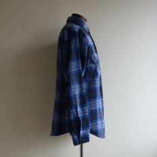 画像2: 1980s FIVEBROTHER ヘビーネルシャツ　 表記M  (2)