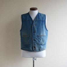 画像1: 1970s Carhartt デニムボアベスト　 表記M  (1)