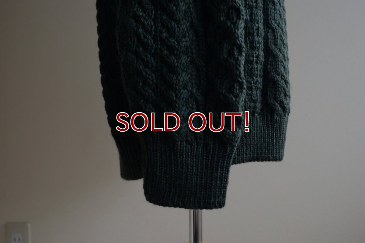 画像11: BLARNEY WOOLLEN MILLS タートルネック フィッシャーマンセーター　 MADE IN IRELAND　 表記XL  (11)