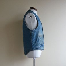 画像2: 1970s Carhartt デニムボアベスト　 表記M  (2)