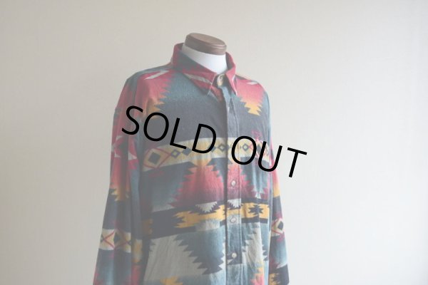 画像7: 1980s Woolrich ネイティブ柄シャモアクロスシャツ　 MADE IN USA　 実寸XL 