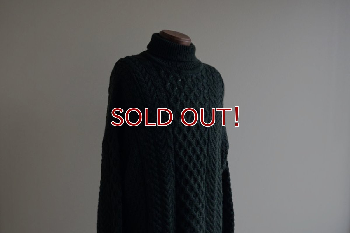 画像9: BLARNEY WOOLLEN MILLS タートルネック フィッシャーマンセーター　 MADE IN IRELAND　 表記XL  (9)