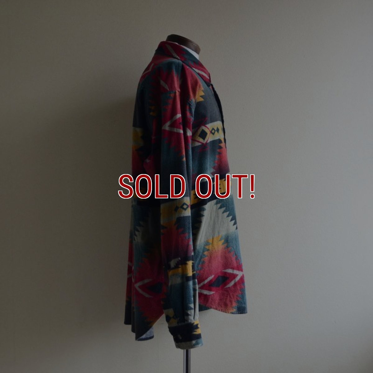 画像2: 1980s Woolrich ネイティブ柄シャモアクロスシャツ　 MADE IN USA　 実寸XL  (2)